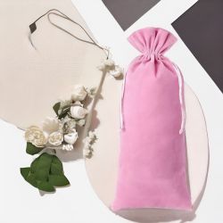 Velvet pouch 16 x 37 cm - light pink Velvet pouch