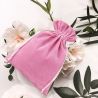 Velvet pouches 26 x 35 cm - light pink For children