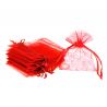 Organza bags 6 x 8 cm - red Table decoration