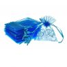 Organza bags 8 x 10 cm - turquoise Easter
