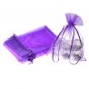 Organza bags 15 x 20 cm - dark purple Lavender and scented dried filling