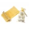 Organza bags 11 x 20 cm - gold Table decoration