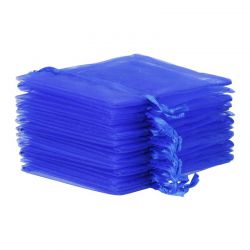 Organza bags 7 x 9 cm - blue Lavender and scented dried filling