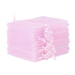 Organza bags 7x9 cm - light pink Lavender and scented dried filling