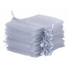 Organza bags 9 x 12 cm - silver Lavender and scented dried filling