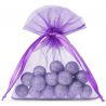 Organza bags 9 x 12 cm - dark purple Dark purple bags