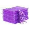 Organza bags 11 x 14 cm - dark purple Dark purple bags