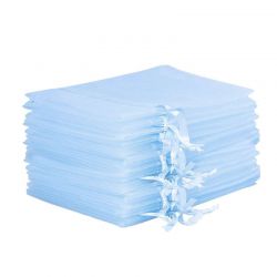 Organza bags 5 x 7 cm - light blue Lavender and scented dried filling