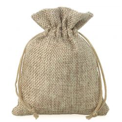 Burlap bag 8 cm x 10 cm - natural Small bags 8x10 cm