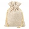Burlap bag 8 x 10 cm - light natural Lavender pouches