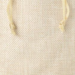Burlap bag 10 x 13 cm - light natural Shopping and kitchen storage solutions