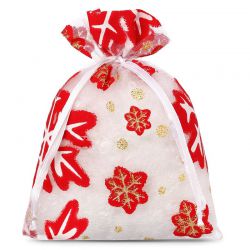 Organza bags 9 x 12 cm - Christmas / 1 Christmas bag