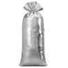 Metallic bag 16 x 37 cm - silver Metallic bag