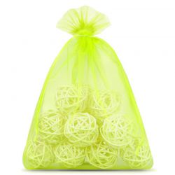 Organza bags 22 x 30 cm - neon green Grape protection
