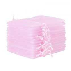 Organza bags 30 x 40 cm - light pink Pink bags