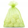 Organza bags 15 x 20 cm - green Green bags