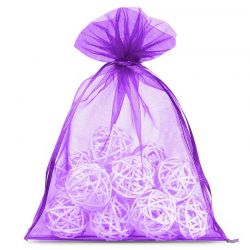 Organza bags 15 x 20 cm - dark purple Dark purple bags