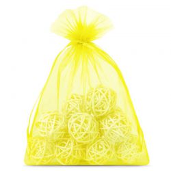 Organza bags 15 x 20 cm - yellow Yellow bags