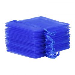 Organza bags 13 x 18 cm - blue Organza bags