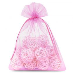 Organza bags 12 x 15 cm - pink Pink bags