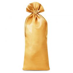 Satin bag 16 x 37 cm - gold Gold bags