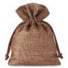 Burlap bag 9 x 12 cm - dark natural Brown bags