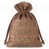 Burlap bag 13 x 18 cm - dark natural Brown bags