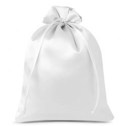 Satin bags 26 x 35 cm - white Satin bags