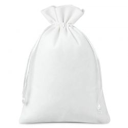 Velvet pouches 18 x 24 cm - white Medium bags 18x24 cm