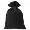 Velvet pouches 26 x 35 cm - black Velour bags
