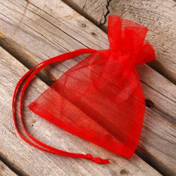 Organza bags 7 x 9 cm (SDB) - red Red bags
