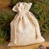 Pouches like linen with printing 15 x 20 cm - natural / snow All products