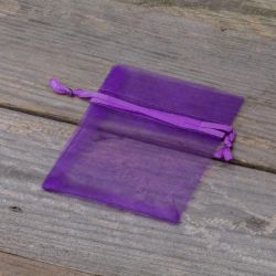 Organza bags 7 x 9 cm - dark purple Lavender and scented dried filling