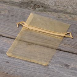 Organza bags 9 x 12 cm - gold Table decoration
