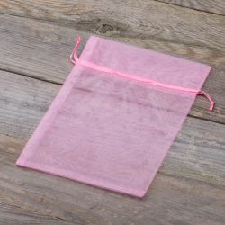Organza bags 15 x 20 cm - light pink Easter
