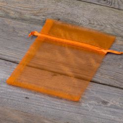 Organza bags 12 x 15 cm - orange Halloween