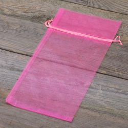Organza bags 13 x 27 cm - pink For children
