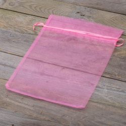 Organza bags 22 x 30 cm - pink Large bags 22x30 cm