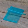 Organza bags 8 x 10 cm - turquoise For children