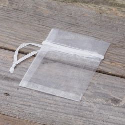 Organza bags 7 x 9 cm (SDB) - white White bags