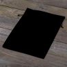 Velvet pouches 26 x 35 cm - black Large bags 26x35 cm