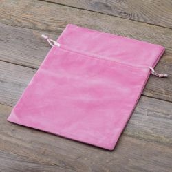 Velvet pouches 18 x 24 cm - light pink Velvet pouch