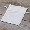 Velvet pouches 10 x 13 cm - white White bags