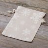 Pouches like linen with printing 15 x 20 cm - natural / snow Industries & Packaging for...