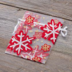 Organza bags 9 x 12 cm - Christmas / 1 All products