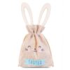 13 x 18 cm jute bag - Easter + wooden Easter egg with ears Occasional bags