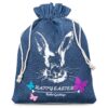26 x 35 cm denim bag with a bunny print/2 Valentine's Day