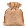 Advent Calendar jute pouches 12 x 15 cm & 13 x 18 cm burgundy and light brown Pouches with quick and easy closure