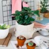 Pouch like linen bag 26 x 35 cm - natural Large bags 26x35 cm