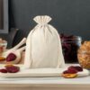 Pouch like linen bag 26 x 35 cm - natural For children